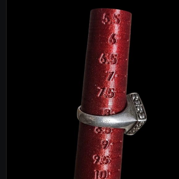 Vintage CFJ Signed Sterling Abalone  Ring. - Picture 5 of 9